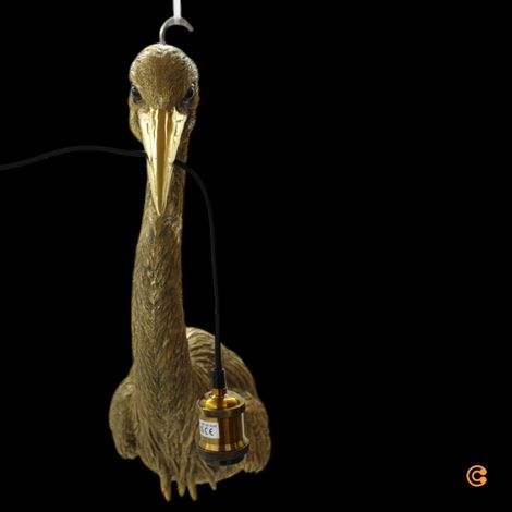 [NEUWERTIG] B-Ware KARE Animal Heron Wandleuchte Wohnzimmerleuchte Bilderleuchte Spiegelleuchte E27 (1/2)