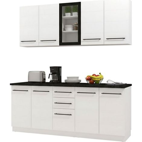 Monale - Cucina, Bianco, 2 Cassetti, Elettrodomestici non inclusi (1/5)