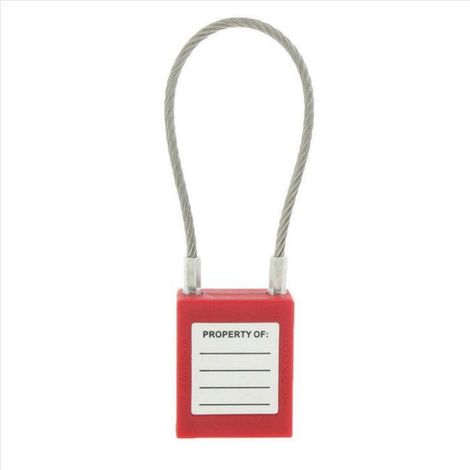 Cordon De Verrouillage - 130 X 36 X 20 Mm - Nylon Et Métal - Rouge - Pour Isolement Électrique Chimique Automobile - 3 Pièces (1/5)