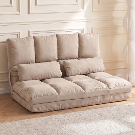 Chauffeuse matelas appoint pliant convertible 14 positions 2 coussins confort (1/5)