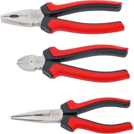 Set pinze BGS Technic acciaio manici isolati 3 pezzi (1/4)