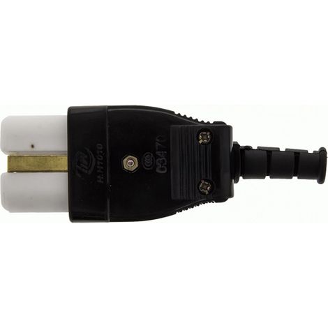Clavija Hembra Freidora 12A  Para Resistencias 2000W  Ancho 35mm  Orificio Ø 4,6mm  Conector Baquelita Alta Temperatura (1/3)