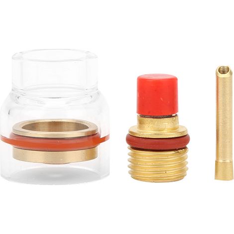 Chalumeau WP-9/20 Accessoire Kit Lentille à Gaz Collet et Buse en Verre pour Torche de Soudage TIG Argon (1/5)