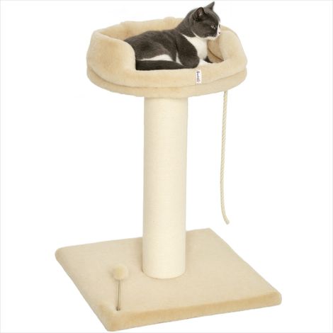 Arbre à chat en sisal avec plateforme d'observation et jeux (1/5)