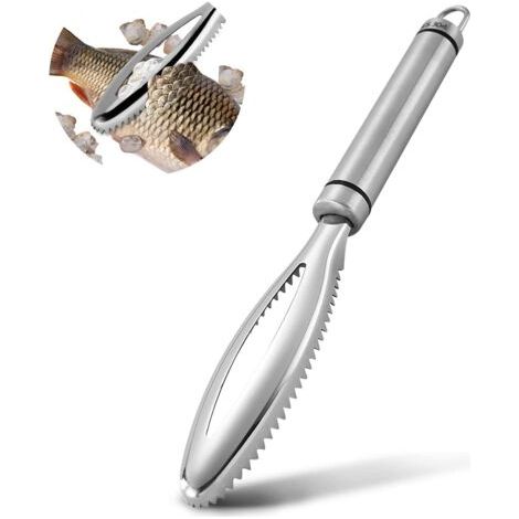 QORVA-Écailleur de poisson professionnel en acier inoxydable 304,Grattoir à Couteau,à Poisson Enlever Les écailles,Écailleur de Poisson Grattoir (1/5)