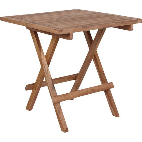 Bine petite table de jardin 50x50 cm, en teck massif. (1/5)