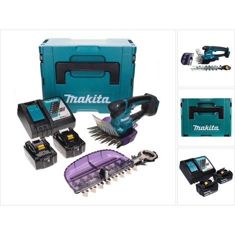 Makita DUM 604 RMXJ Akku Grasschere 18 V mit Gras- und Strauchscherblatt + 2x Akku 4,0 Ah + Ladegerät + Makpac (1/5)
