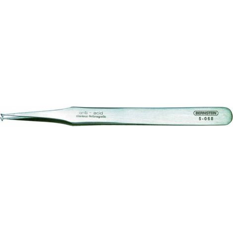 BERNSTEIN Tools for Electronics 5-068 Pince brucelle CMS 13 SA arrondie 120 mm