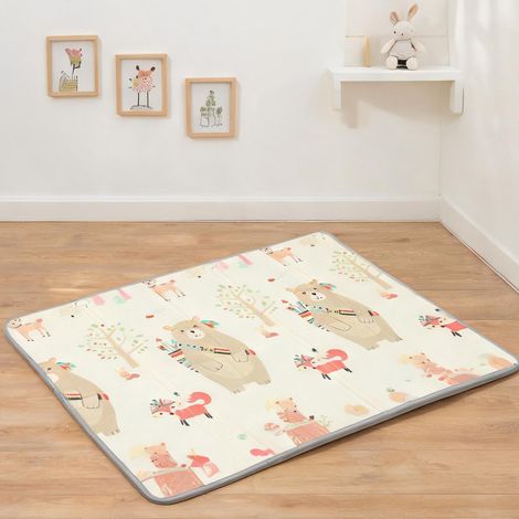 Tapis de sol à langer en mousse XPE réversible avec motifs en xPE (1/5)