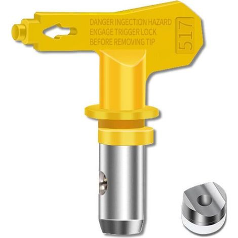 Buse pistolet airless haute pression – Lot de 6 joints en acier au tungstène – Résistance thermique – Compatible Graco Titan Wagner (1/3)