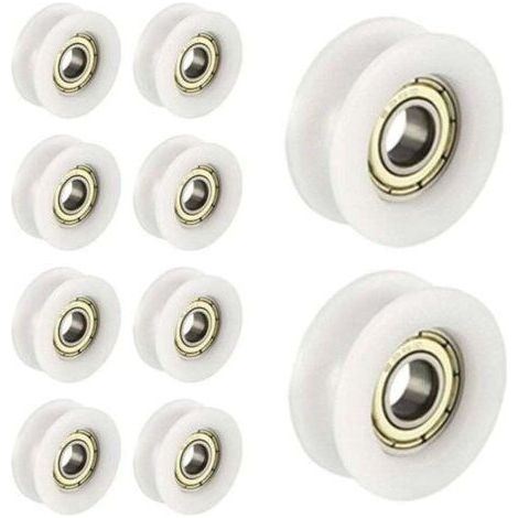 10 PCS OU Nylon en Plastique intégré 608 , XU,roulements Billes de Gorge 6 30 10mm Poulie de Guidage (1/4)