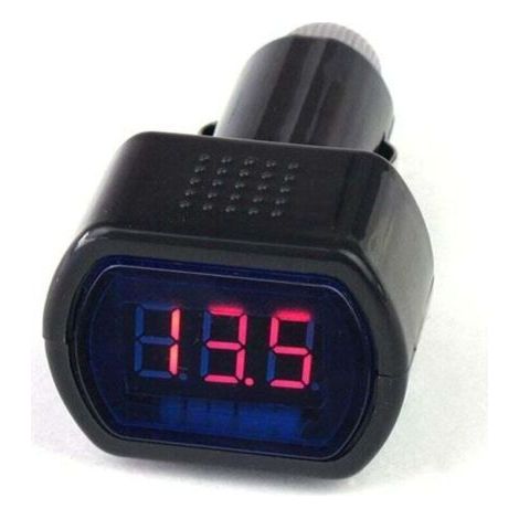 Fahrzeugmontiertes digitales LED-Voltmeter, 12V/24V-Voltmeter für Fahrzeuge, Spannungsmonitor geeignet für Pkw und Lkw. (1/4)
