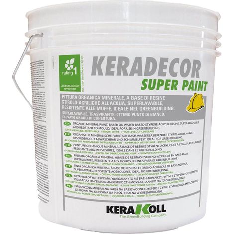 Superpaint keradecor lt 3.72, pittura organica minerale