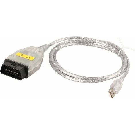 OBD2 USB-Diagnosekabel – für Ediabas K+DCAN – kompatibel mit BMW E81 E83 E90 E91 E92 E93 E70 R56 – 125 cm (1/5)