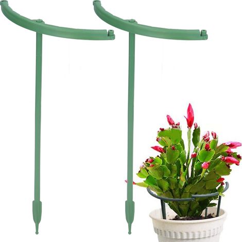 12 ensembles/vente de tuteurs pour plantes, supports pour plantes en plastique, équerres semi-circulaires en forme de T, tiges de fixation pour bonsaïs et outils pour objets d'art ronds (1/5)