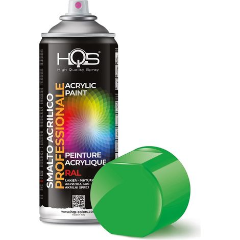 HQS Bomboletta di Vernice Spray Acrilica  Ral 6018 - Verde Giallo