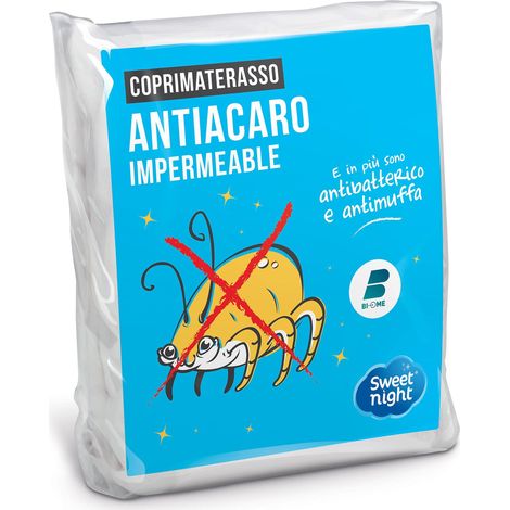 Sweet Night Coprimaterasso 2x70x200 cm  Letto articolato  Impermeabile e antiacaro  Mollettone 100% cotone  Silenzioso e traspirante