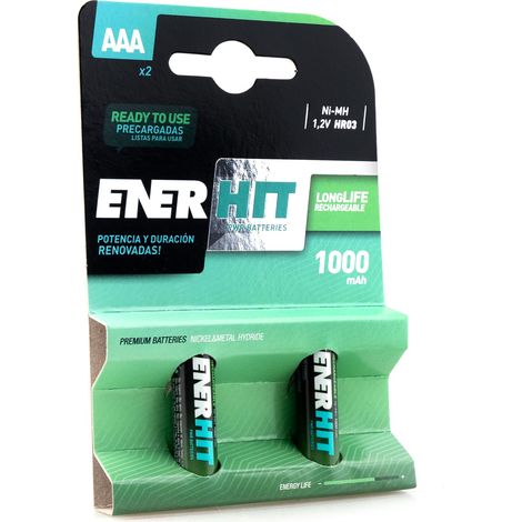 Enerhit batterie rechargeable hr03 1000mah blister 2 unités (1/2)