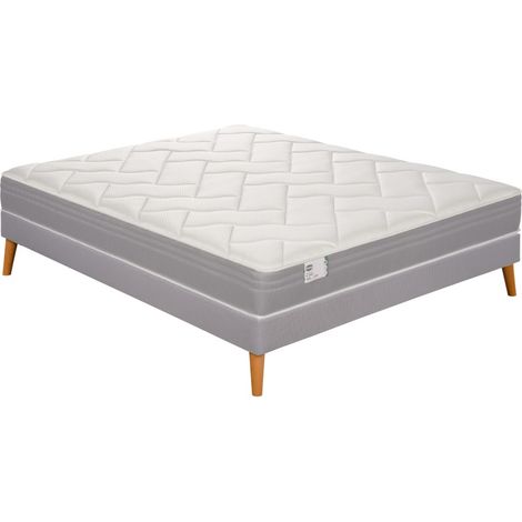Ens L'ADORABLE 140x200 matelas H23 ressort ensachés, très ferme, sommier (1/5)