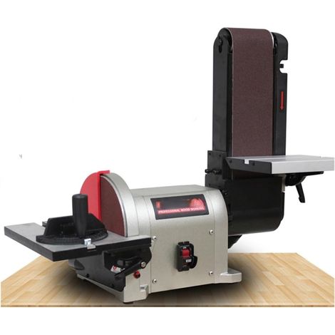 Polisseuse Ponceuse Machine à disque abrasif ceinture sable papier polisseuse affûteuse Machine ponçage bureau multifonction 2980r/min outils (1/5)
