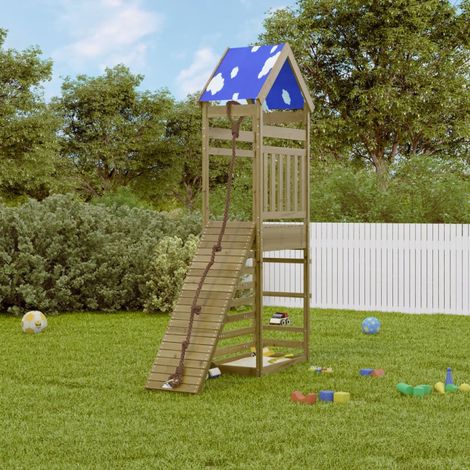 vidaXL Aire de jeux d'extérieur bois de pin imprégné (1/5)