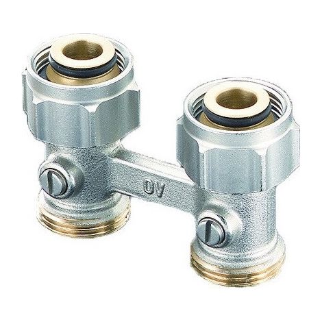 Raccord à vis d'arrêt OV ZB Multiflex F 3 / 4Z ÜMx3 / 4Z Ext MS nickelé