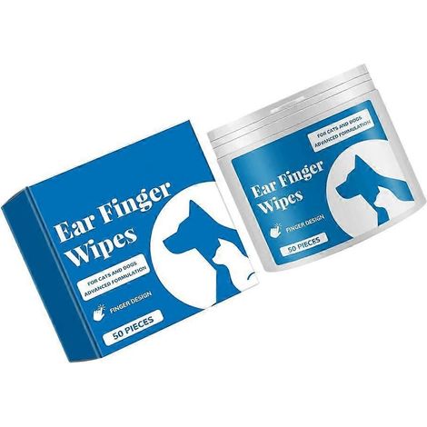 Lingettes nettoyantes pour oreilles de chat, apaisantes et sans danger pour les démangeaisons auriculaires. (1/4)