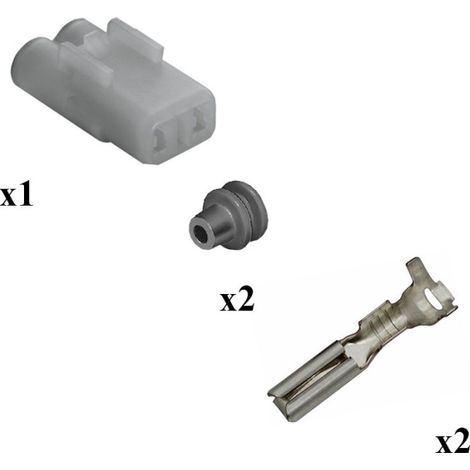 Kit Connettore HM Sealed Maschio 2 Vie Tipo A