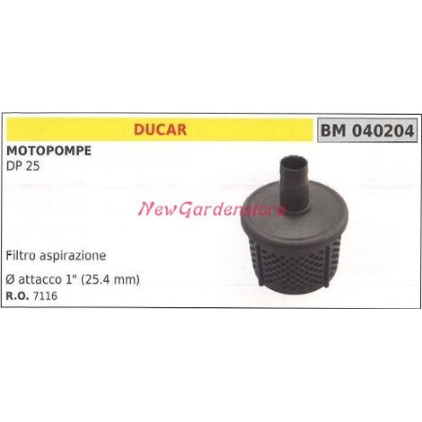 Filtro aspirazione DUCAR motopompa DP 25 040204