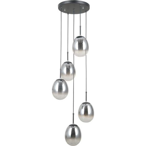 Meolo LED-Hängeleuchte schwarz MAT italux PND-40825-5-BK (1/2)
