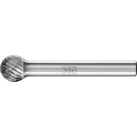 PFERD Hartmetall Frässtift Kugel KUD Ø 10x09 mm Schaft-Ø 6 mm Z3P universal mittel kreuzverzahnt (1/5)