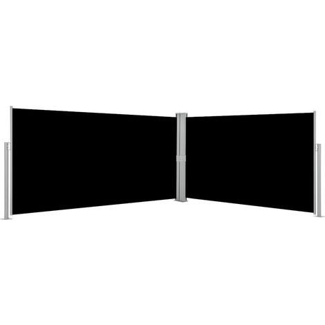 Seitenmarkise Ausziehbar Schwarz 160×600 cm