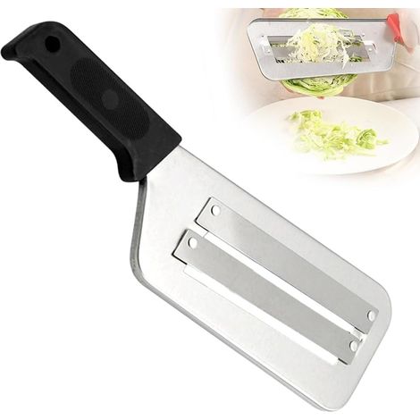 1 Trancheuse Double Couche En Acier Inoxydable Pour Légumes Œufs Fruits Couteau Rabot Cuisine (1/5)