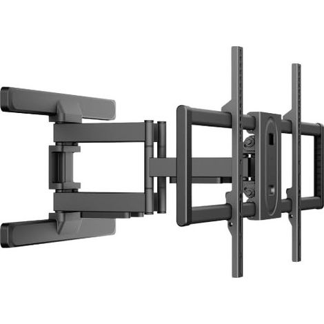 Blunord BS4366 Supporto TV Da Parete 43"-100" 2 Bracci 3 Snodi VESA 800x400 Inclinazione 15 Rotazione 60 60 Kg Acciaio Rinforzato