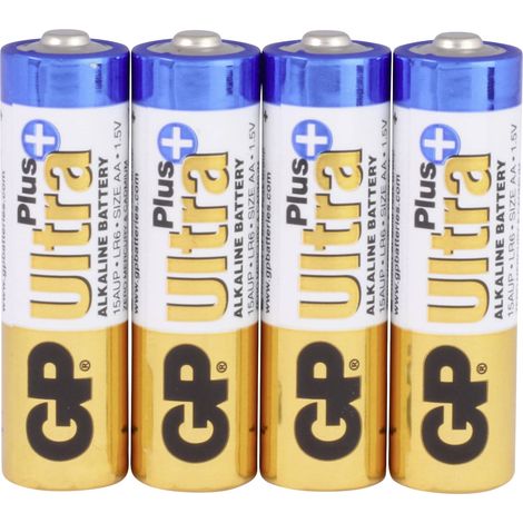 Pile alcaline Ultra+ AA LR6 1,5 V, lot de 4 (1/5)
