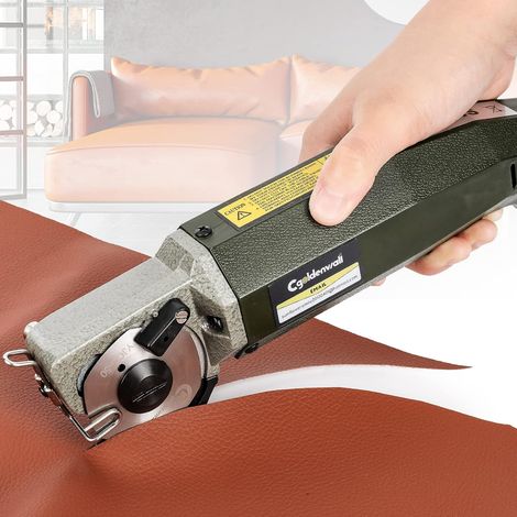 NALOOKAMIC YJ-50 Ciseaux Électrique Tissu Rond Couteau à Coupe Diamètre Lame 50mm Épaisseur de Coupe Maximale 20mm avec Lame Remplaçable 220V (1/5)