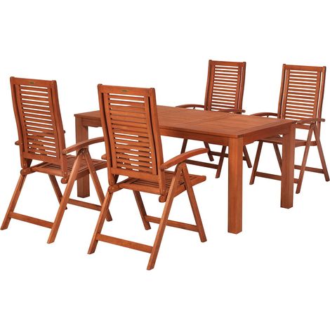 Cordoba Set 5tlg Eucalyptus Tisch 170 x 90 cm
