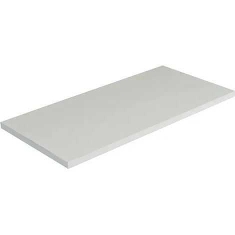 Ripiano melaminico blanco 18x500x1000 con bordes acabados