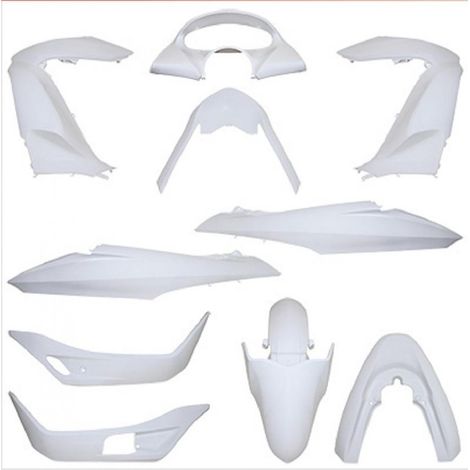 Kit carénage P2R pour scooter Honda 125 PCX 2010 à 2013 blanc