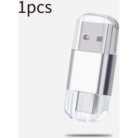 Lecteur De Carte Tf - Adaptateur Usb 2.0 Type C En Métal - Compatible Windows Mac Linux - 1 Pièce