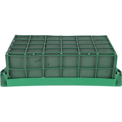 Cage rectangulaire en mousse florale avec grille de support, composition florale pour décoration de mariage (1/5)