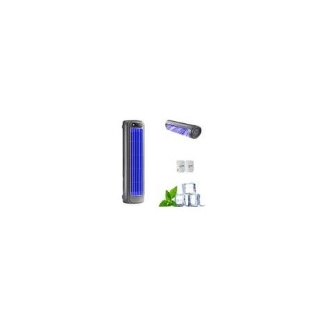 Rafraichisseur d'Air Silencieux, Mini Climatiseur Mobile, Portable Refroidisseur d'Air 3 Vitesses, USB Rechargeable, pour Chambre, Bureau, Maison