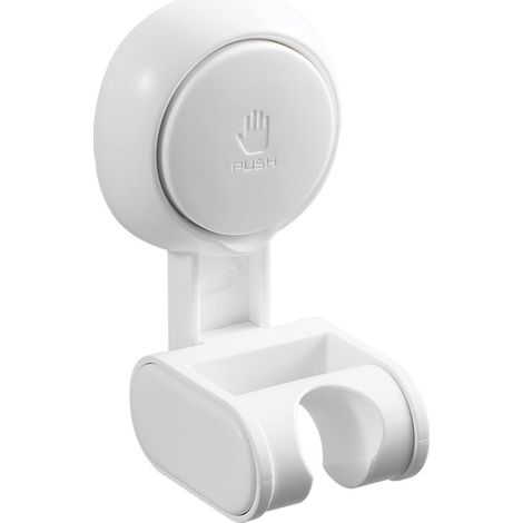 Soporte de repuesto para cabezal de ducha con ventosa, soporte universal cabezal ducha montaje pared, impermeable, ajustable altura ángulo amplio (1/5)