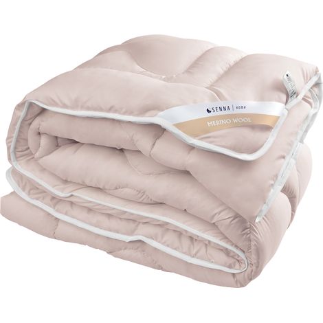 Piumino in lana 135x200 Lana Merino rosa 100% lana di pecora naturale Inter Widex (1/4)