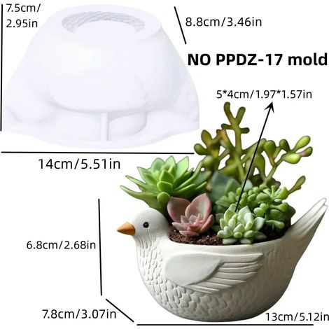 (Moule SANS PPDZ-17) Moule en résine silicone pour pot de fleurs en résine, motif relief montagneux, ruisseau de montagne, eau courante, boîte de rangement, coupelle à bougie, moules en gypse (1/4)