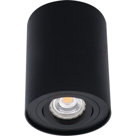 Kanlux – Plafonnier d'extérieur orientable GU10 – Indice de protection IP20 – Compatible ampoules PAR16 jusqu'à 10W – Montage en saillie facile - DLP-50-B (1/5)