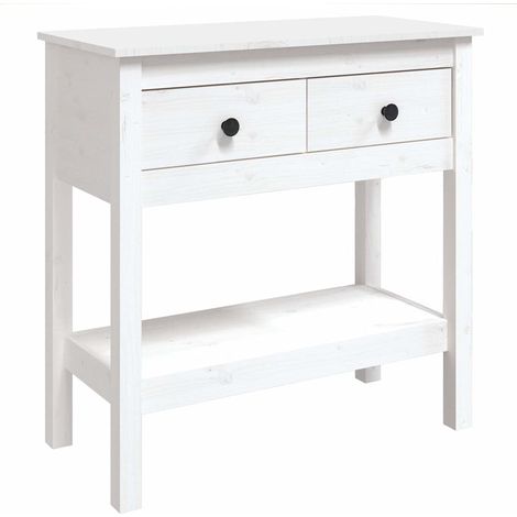 Maison Exclusive - Mesa consola de madera maciza de pino blanco 7 (1/5)