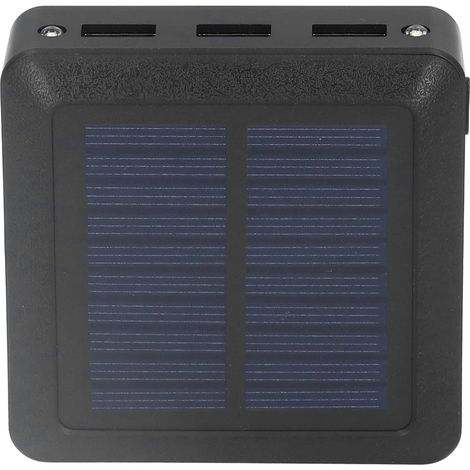 Banque D'énergie Solaire, 10000 MAh 3 USB Chargeur Portable énergie Solaire avec Lumière LED pour la Pêche en Camping en Plein Air (1/5)