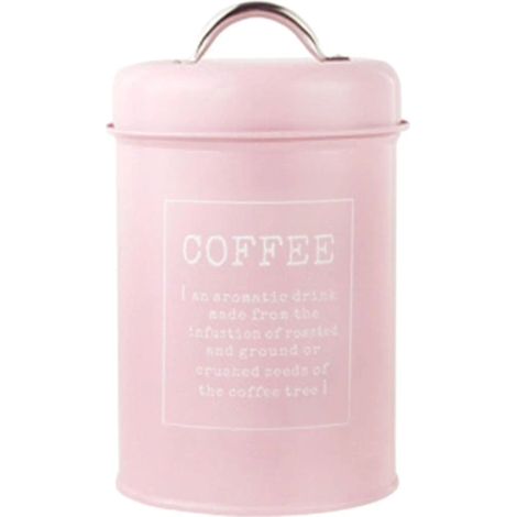 Boîte hermétique avec couvercle, rose clair, pour le café, le sucre, les en-cas, pour une organisation optimale de la cuisine et du plan de travail.-AquaForge (1/5)