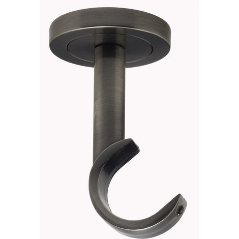 1 Support Plafond - Argent Vieilli - 6,5CM - Diamètre 28